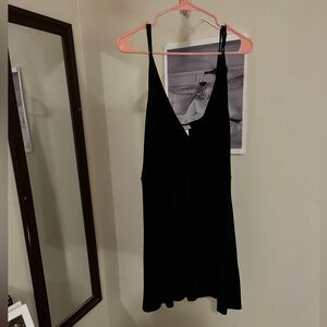 XXL MOSSIMO black mini dress. V neck wrap dresss